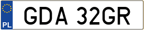 Trailer License Plate